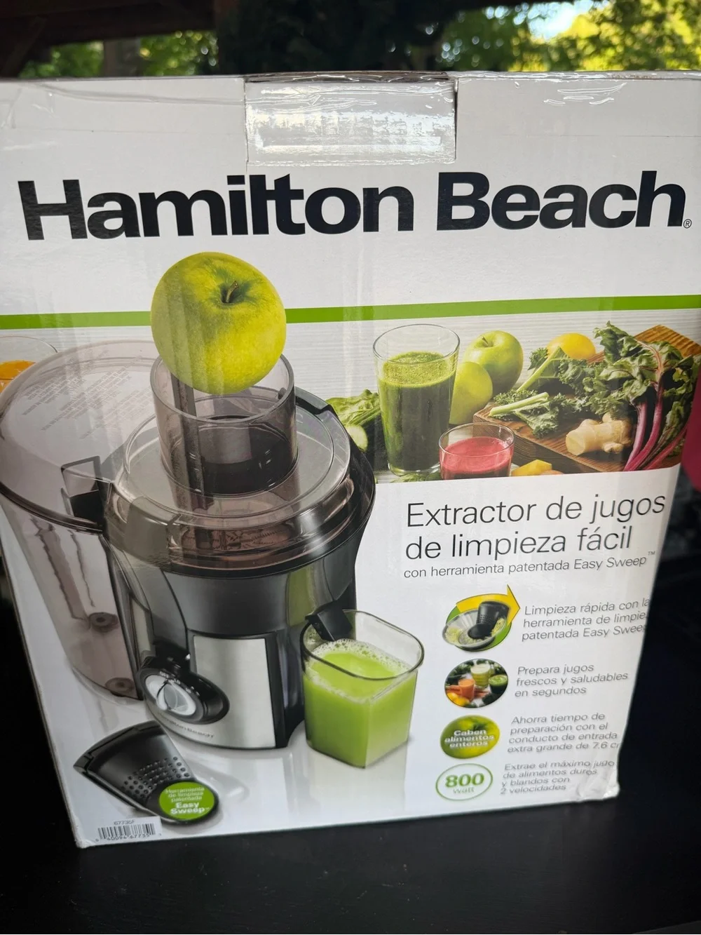 Hamilton Beach Stainless Steel and Black Juice Extractor